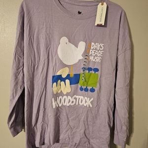 NWT Earthbound Woodstock long-sleeved shirt size S
